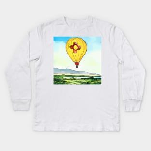 Balloon Fiesta, New Mexico Kids Long Sleeve T-Shirt